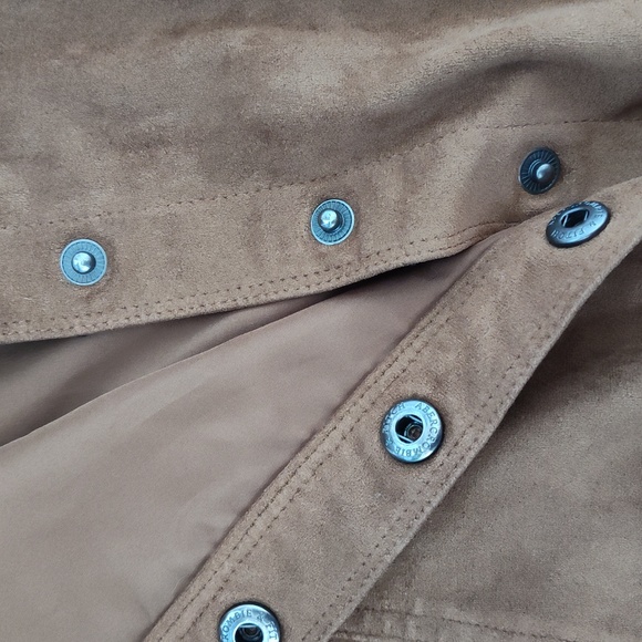 Cognac Vintage Abercrombie suede skirt - Picture 4 of 4